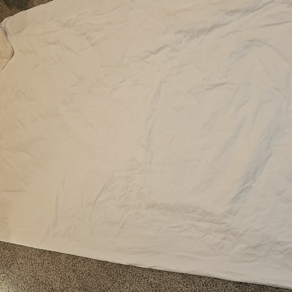Final $! Pottery Barn Creamy White King Cal King Duvet Egyptian Cotton - Picture 3 of 14
